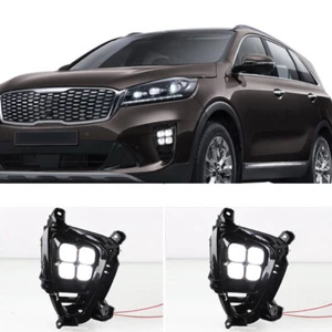 Kit de luces antiniebla delanteras diurnas LED para Kia Sorento 2019-2020 con bisel - Imagen 1 de 7