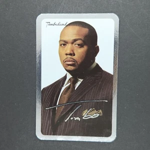 Tarjeta coleccionable Timbaland Timothy Zachery Mosley Rumania mega música rap hip hop - Imagen 1 de 2