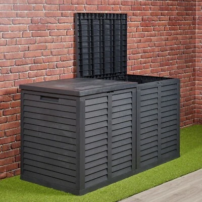 Large 750L Garden Storage Outdoor Box Plastic Utility Chest Unit Box Waterproof - Image 1 of 4