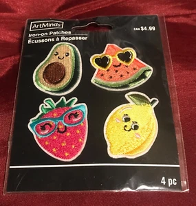 Fruit and Vegetable Patches Avocado Lemon Strawberry Watermelon 2” ArtMinds Iron - Picture 1 of 9