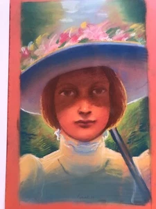 Vintage Original JOSEF M. KOZAK ‘Portrait Painting’ Work of Art Unframed Signed - Picture 1 of 8