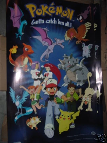 Pokemon Gotta Catch Em All Movie Poster 22"x 34 New 396 Scorpio Team Rocket Cover