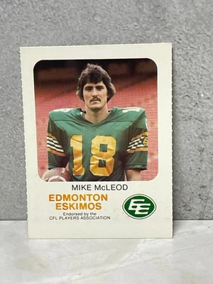 1981 年 Edmonton Eskimos CFL 红色公鸡 - MIKE MCLEOD — 第 1/2 张图片