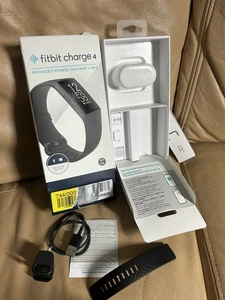 Fitbit Charge 4 advanced fitness Activity Tracker box and charger - Picture 1 of 15