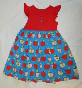 Eleanor Rose Apples Back To School Knit Dress size 10/12 - Picture 1 of 5