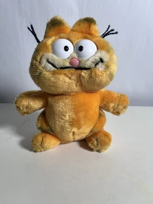 Peluche de gato Garfield 1978-1981 vintage 9" Fun Farm Dakin United Foto 1 de 4