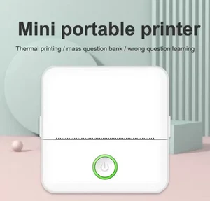 Bezatramentowa przenośna mini drukarka Kieszeń Naklejka Maker Etykiety Bluetooth Termiczne - Zdjęcie 1 z 8