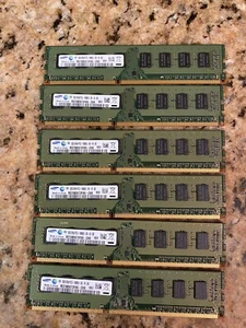 12GB (6X2GB) PC3-10600U Ram Memory Samsung - Picture 1 of 10