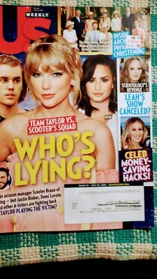 US Weekly Magazine - July 22, 2019 - Team Taylor VS Scooter's Squad  Who's Lyin6 - Image 1 of 4