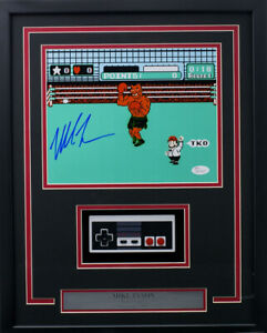 Mike Tyson Signed Framed 8x10 Punch Out Photo w/ Nintendo Controller JSA ITP