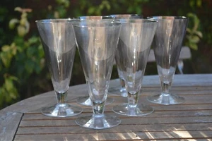 Juego de 6 copas de vino de champán gris/plata lustre - Imagen 1 de 9