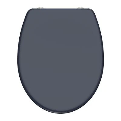 SCHÜTTE WC-Sitz - Toilettendeckel Anthrazit | Klodeckel mit Absenkautomatik 19358