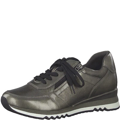 Zapatillas deportivas Marco Tozzi gris 23782 charol NUEVO Foto 1 de 4