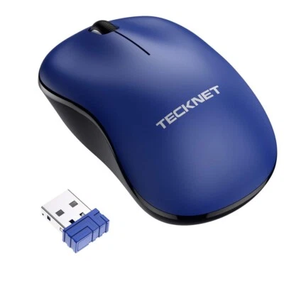 TeckNet 2.4G Omni Small Portable Wireless Optical Mouse with USB Nano Ewm01233 - Image 1 of 4