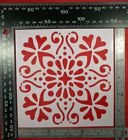 Pochoir cœur mandala floral scrapbooking fabrication de cartes aérographe encrage art de la maison #7