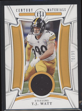 TJ Watt 2022 Panini National Treasures Century Materials Patch Jersey /99