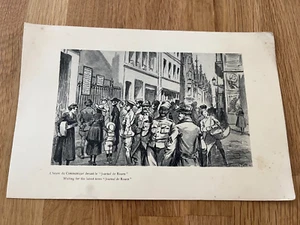 1917 rouen in war time print - waiting for the latest news . journal de rouen - Picture 1 of 3