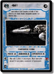 Star Wars CCG Gold 1 Near-Mint/NM - Premier Limited 1995 - Picture 1 of 1