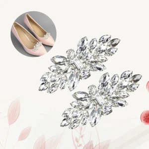 Decorative Shoe Clips Shoe Bling Clips Wedding Shoe Accessories - Picture 1 of 12