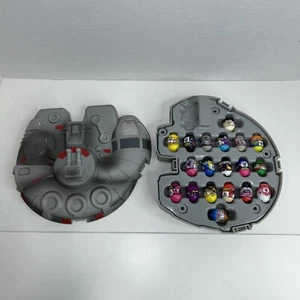 19 Random Mighty Beanz Lot In 2010 Star Wars Carrying Case - Picture 1 of 7