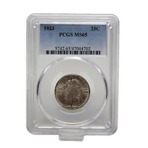 1923 Standing Liberty Quarter 25C Silver US Coin PCGS MS65