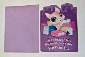 Tarjeta de cumpleaños para nieta American Greetings Littlest Pet Shop - Imagen 1 de 3