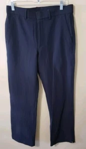 Under Armour Pants Mens 32x32 Navy Pinstripes Storm UA Elements Cold Gear Golf - Picture 1 of 5