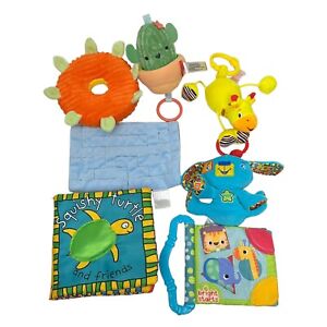 7 Baby Soft Toys Bundle Priddy Books Cloth Crunchy Sound Squishy Turtle Giraffe