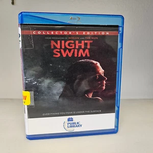 Night Swim NightSwim (2024) BLURAY Blu-Ray NO DVD Ex library free shipping - Imagen 1 de 9