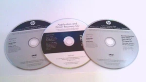 ✅ HP~Windows 7~Recovery Media~64-bit~Software~DVD~2010 ➕ App. & Driver~3 discs - Picture 1 of 4
