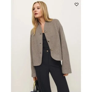Chaqueta Reformation Owen de lana abotonada en piedra mediana nueva con etiquetas - Imagen 1 de 14