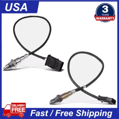 Sensor de oxígeno O2 2 piezas aguas arriba + aguas abajo para BMW 2014-2018 X5 X6 435I 640i 3,0 L Foto 1 de 4