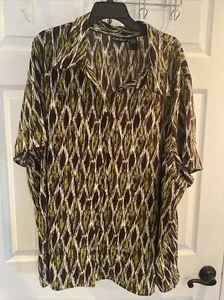Maggie Barnes Shirt Womens Button Up Shirt, Plus Size 5x - Picture 1 of 8