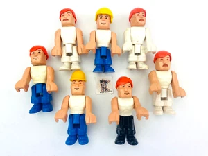 Vtg 1984 Construx Construction Muscle Figures by Fisher Price Building Toy Parts - Picture 1 of 6