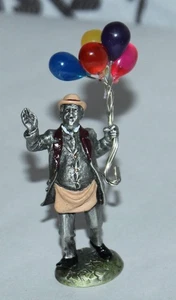 1990'S MR. LARSON BALLOON VENDER  Figurine HUDSON FINE PEWTER Villager #7138 - Picture 1 of 3