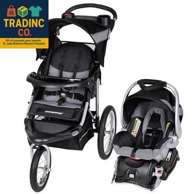 Sistema de viaje Expedition® Jogger con asiento de auto infantil EZ Flex-Loc®, Millenium Wh Foto 1 de 4