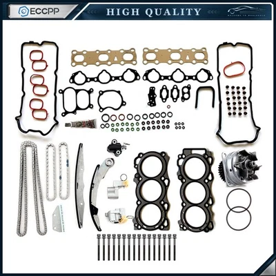 Head Gasket Set Timing Chain Kit Water Pump For 06-09 Nissan Frontier 4.0L DOHC - Изображение 1 из 4