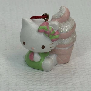 Hello Kitty Ice Cream Cone Ornament 2005 Sanrio 1" T - Picture 1 of 5