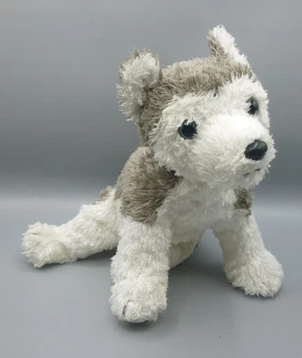 TY 2001 Classic Slush Husky Dog Soft Plush Toy Grey White 13" - Image 1 of 4