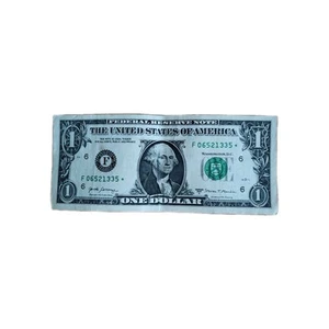 Star Note 2007 A $1 Dollar Bill Circulated - Picture 1 of 2
