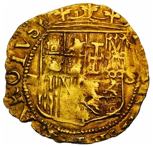 Monnaie Espagne -Jeanne et charles Quint - Escudo or - Seville - Imagen 1 de 2