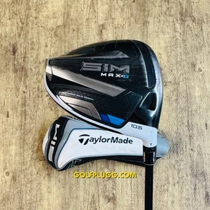 10.5° Driver- Taylormade SIM Max D w/ Headcover, Extra Stiff Flex (2195) - Picture 1 of 7