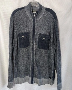 INC International Concepts Weiß Blau XL Full Zip Strickpullover Herren Langarm - Bild 1 von 7