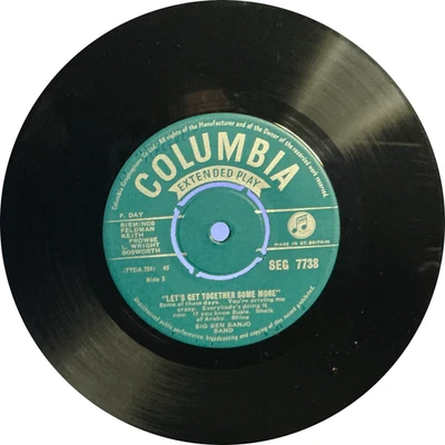 EP BIG BEN BANJO BAND ~ Let`s Get Together Some More ~ Columbia SEG 7738 - Image 1 of 4
