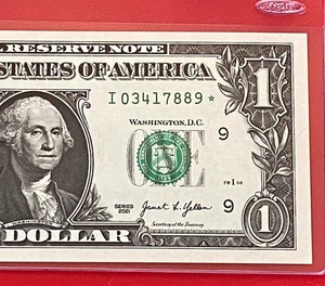 NEW STAR  NOTE  2021  $1 DOLLAR  BILL - FRN  ( I MINNEAPOLIS ) UNCIRCULATED - Picture 1 of 3