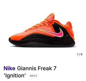 Giannis Freak 7 Ignition Basketball Shoes Laser Orange Men SZ-8 HF3450-800 NWOB - Afbeelding 1 van 6