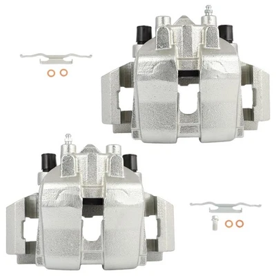 For 09-10 Ford Escape Mazda Tribute 2pcs Silver Front Brake Calipers - Image 1 of 4