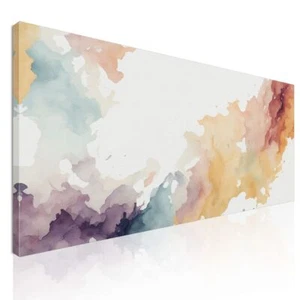 Quadro Forme Astratte Macchie Astratte Di Acquerello In Tonalità Calde E Fredde  - Imagen 1 de 6