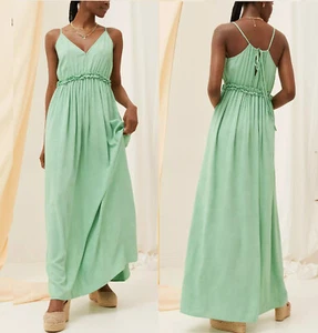 Copper & Black x Fat Face Mint Green Lily Embroidered Maxi Summer Dress size 18 - Picture 1 of 2