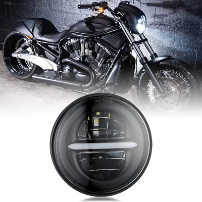 Proyector de faros LED alto/bajo para motocicleta de 5,75" para Harley Davidson V-Rod Muscle Foto 1 de 4